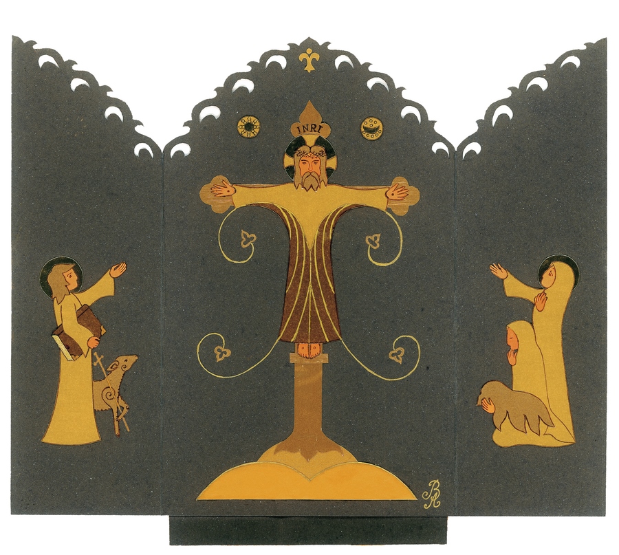 Easter Triptych, 2002, 22,4 x 26 cm, coloured papers