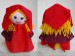 Little Red Riding Hood, 2002, 15 x 9 cm, paper reel, textile, thread